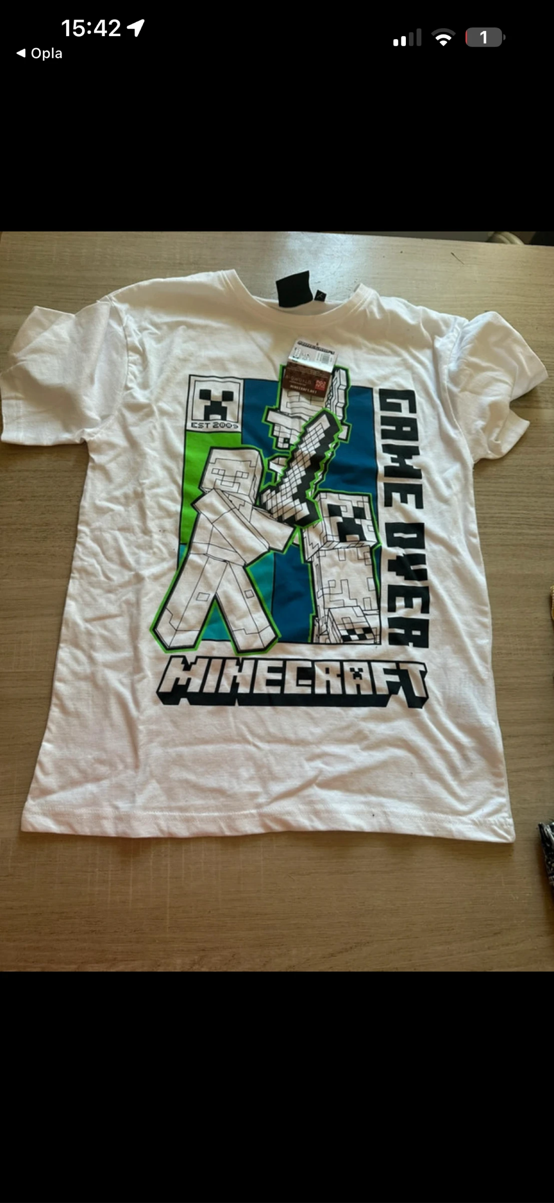 Tee shirt Minecraft neuf 11/12 ans 